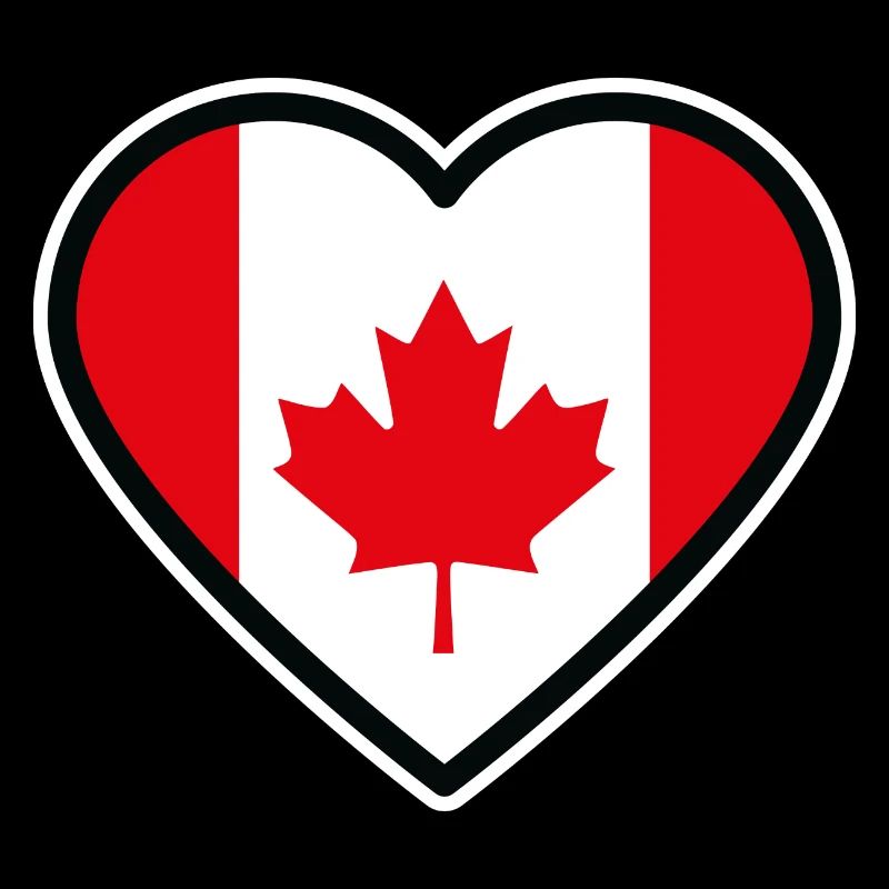 kanada flagge herz
