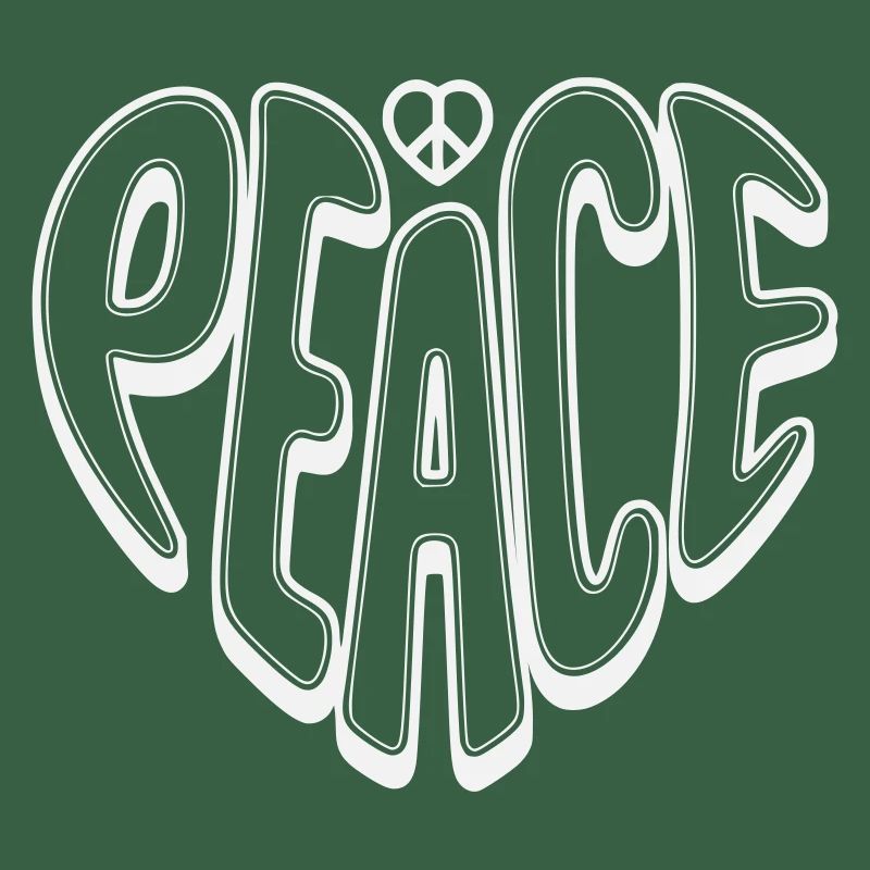 Peace Graffiti mit Peacezeichen 