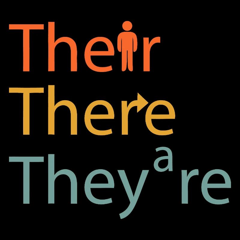 Pronoun Trio Typographic Puzzle