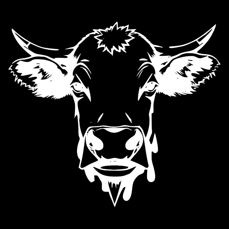 Vache Vache Blanche Blanche Cadeau Fermier