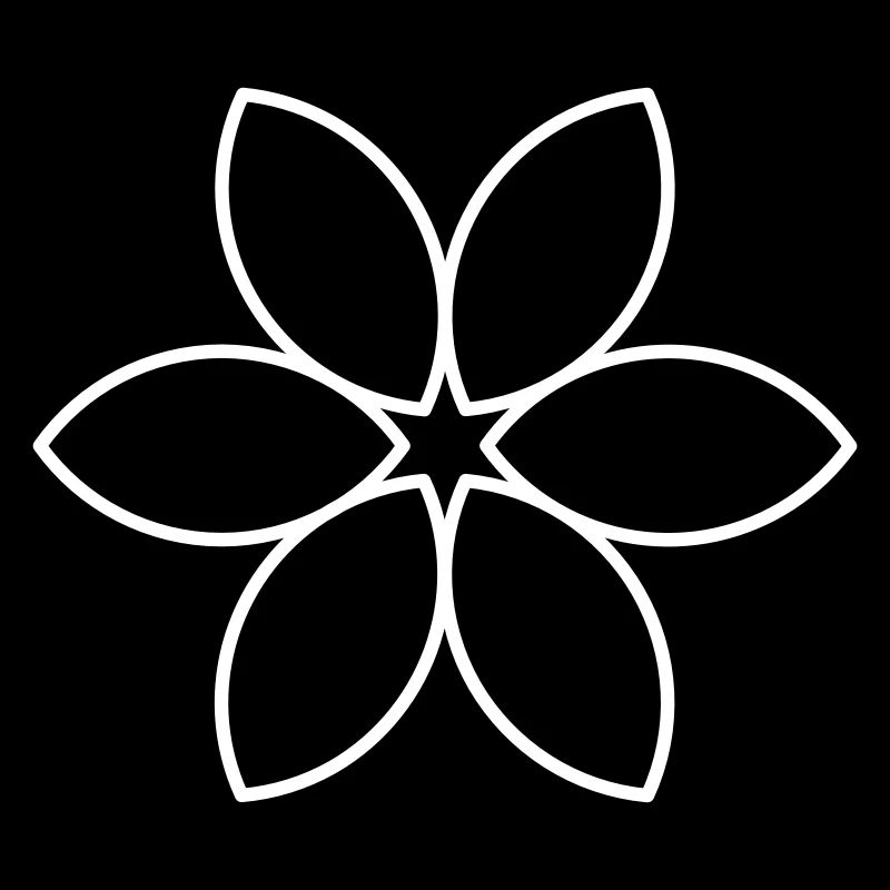 Schlichte weiße Blume
