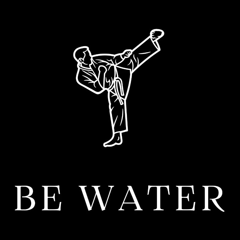 Be Water Martial Arts Mindset Motivation Tee