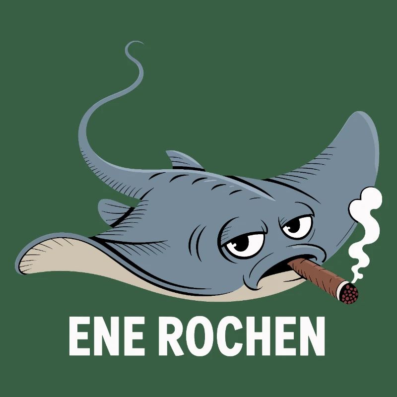 Ene Rochen Raucher Spruch Zigarette Kippe Rauchen