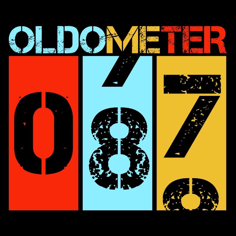 87e anniversaire de l’Oldometer 87 Retro Vintage