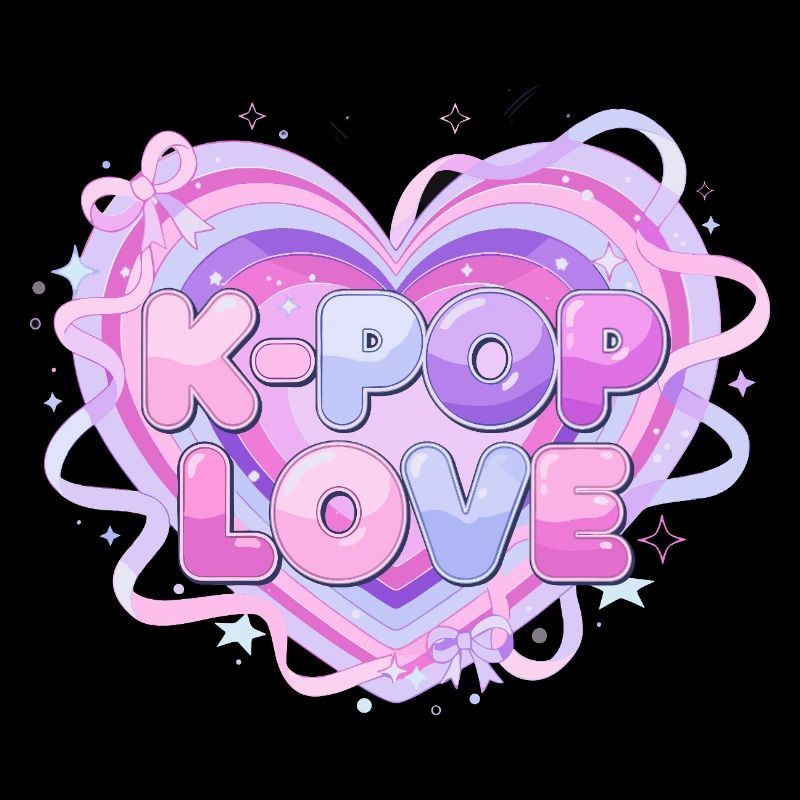 K-Pop Love Herz-Pastell