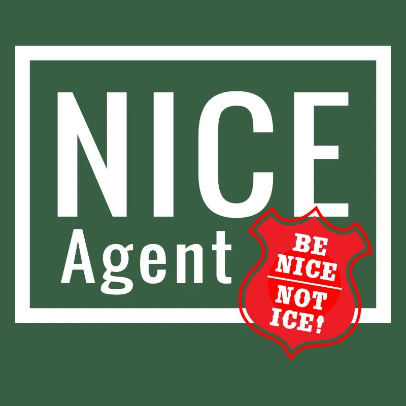 NICE Agent Logo with Statement Be Nice Badge