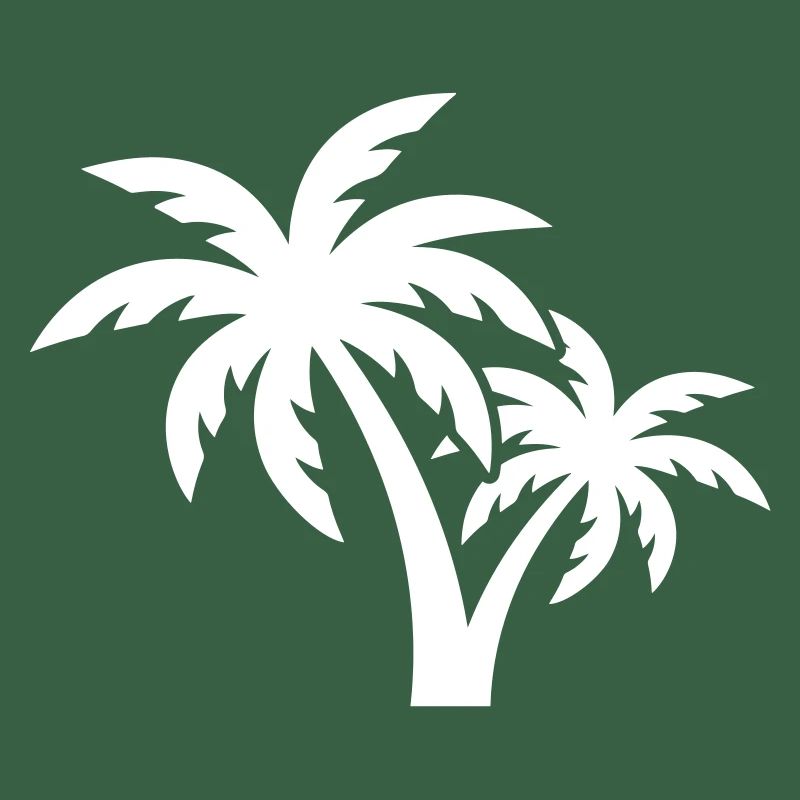 Plage symbole de Palm Tree