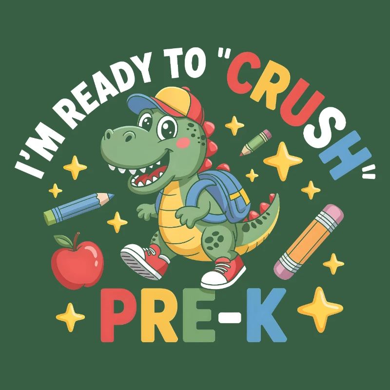 Bereit, Pre K Dinosaurier zu zerquetschen