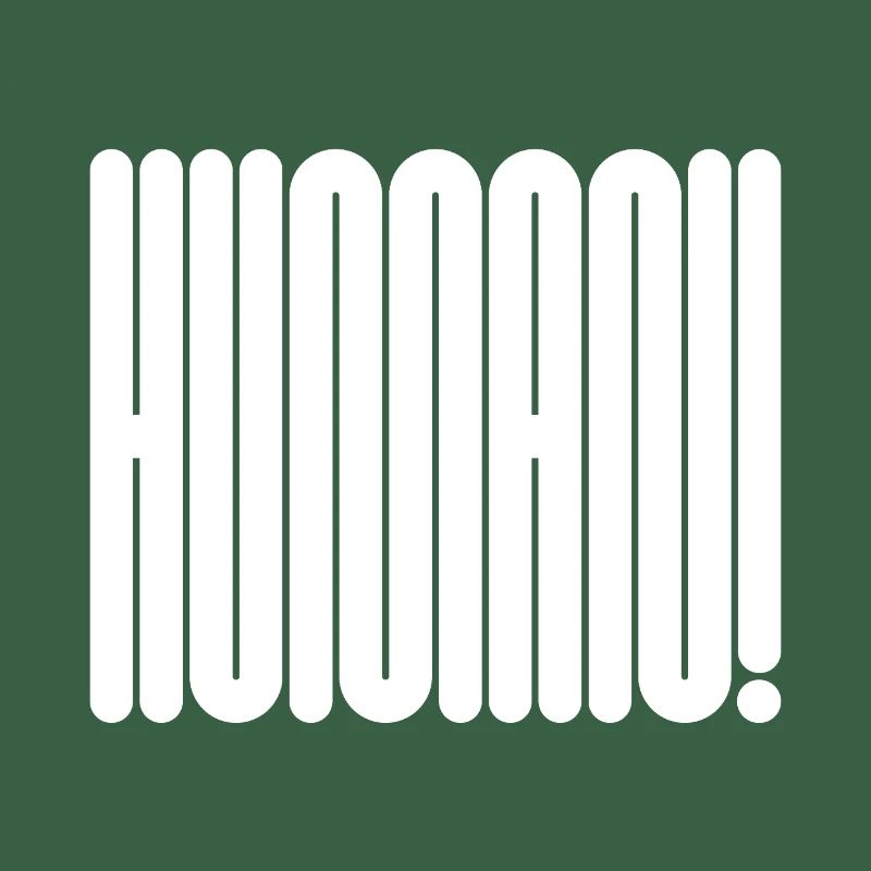 HUMAN! Bold Geometric Typography Statement