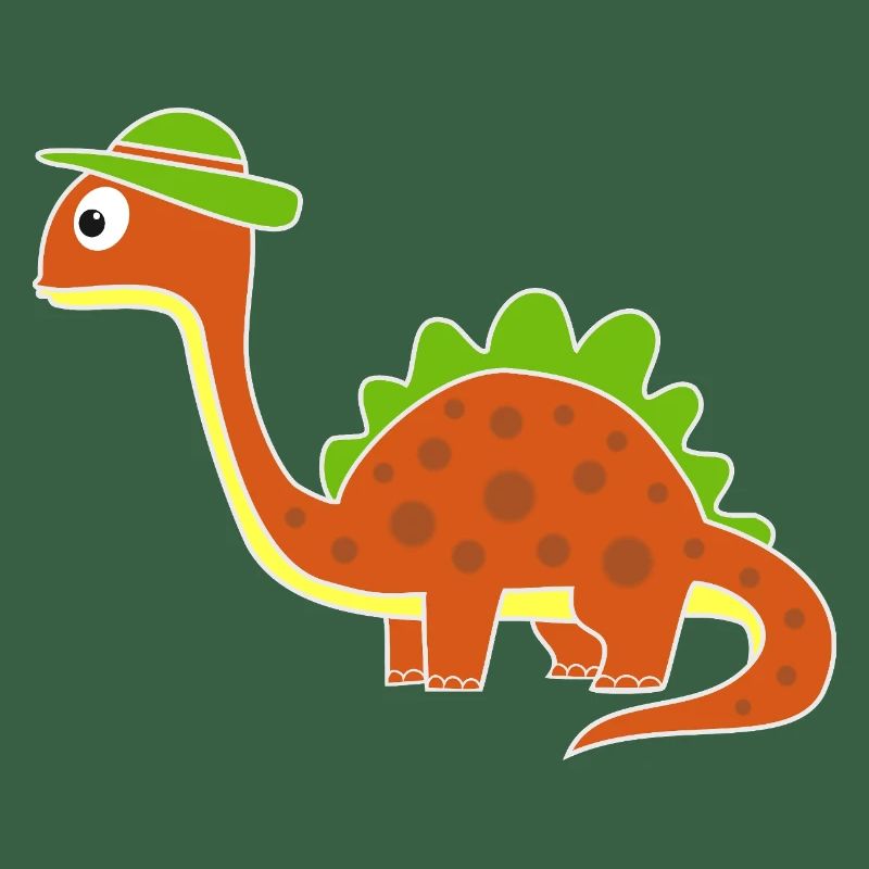 Drôle de dinosaure avec des points