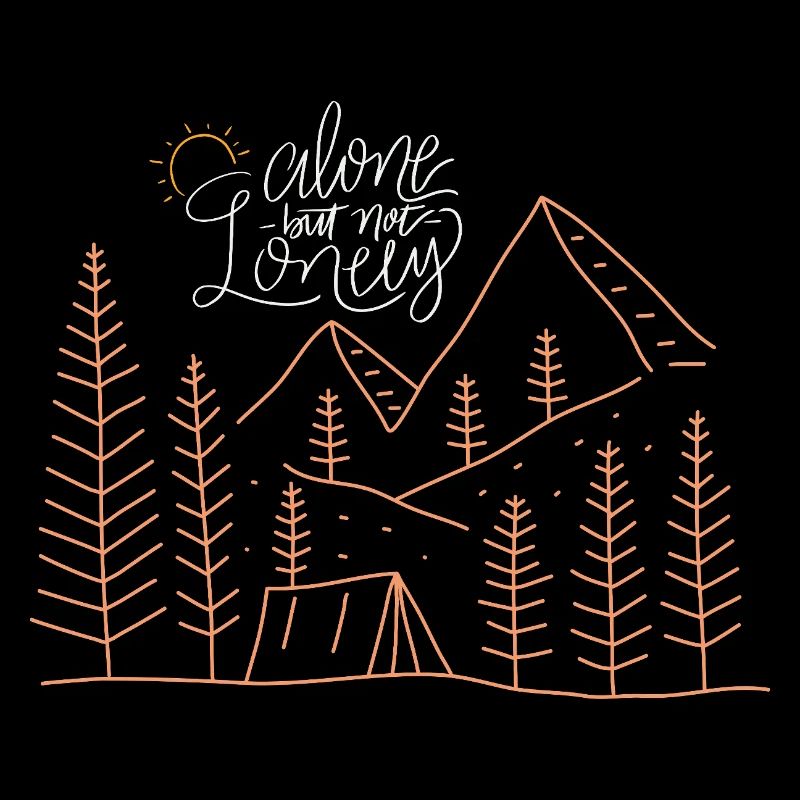 Lonely camping adventure