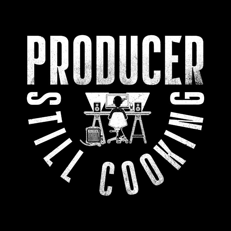 Studio Produzent Silhouette am Mischpult