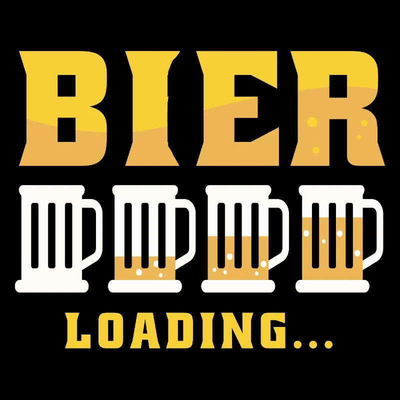BIER LOADING… – Lustiger Bier Spruch Shirt