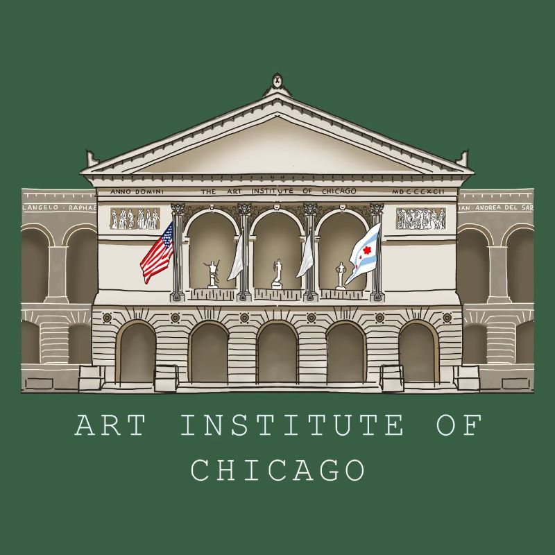 Chicago, musée d’art dessiné à la main
