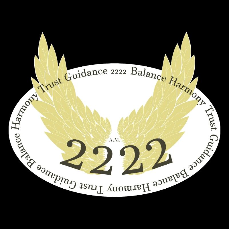 Ailes d’ange avec le numéro d’ange 2222