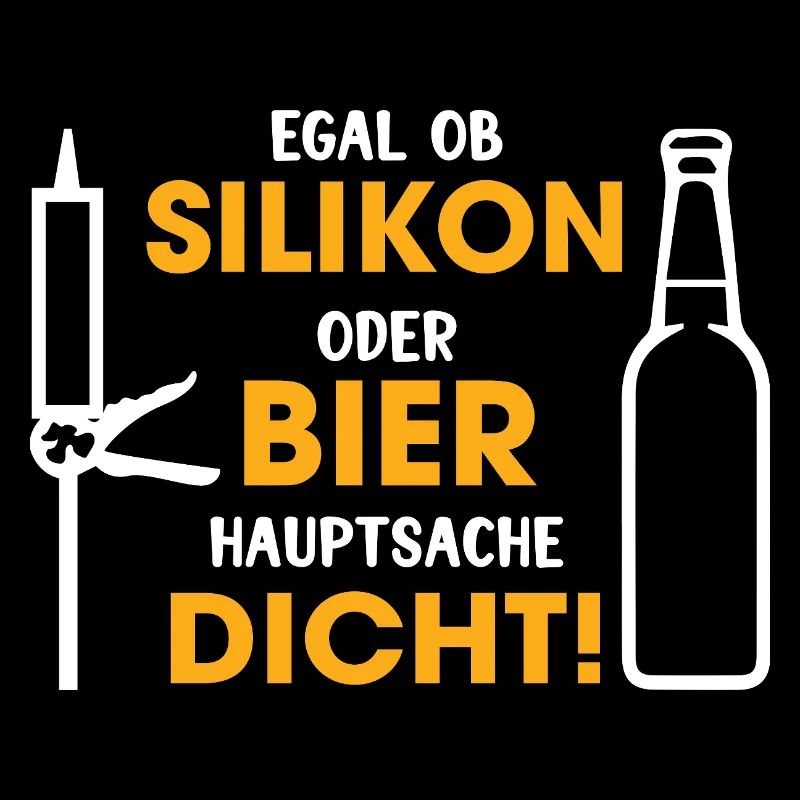 Silicone or beer – the main thing is that it is tight