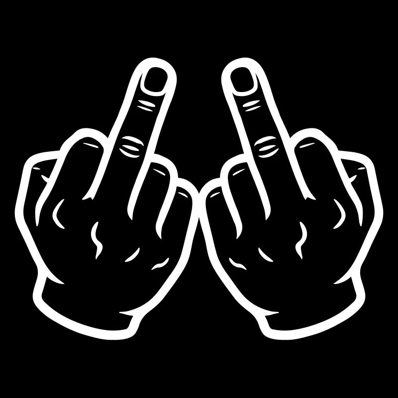 Hand Mittelfinger Frech