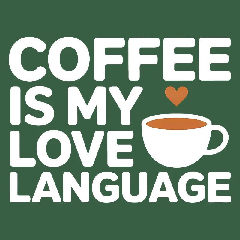 Coffee Is My Love Language – Lustiger Kaffee Spruc