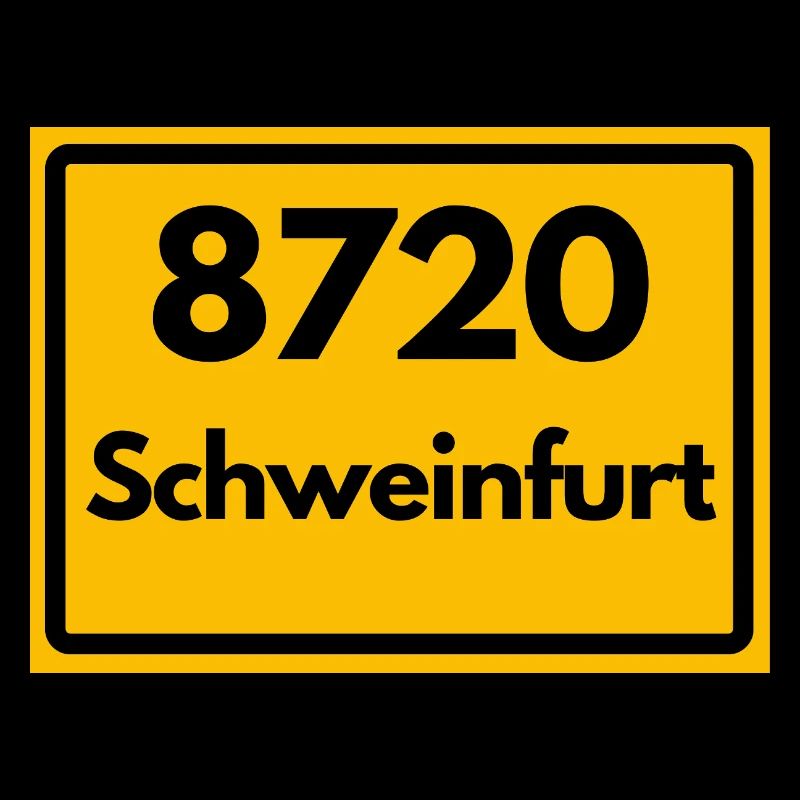 ALTE POSTLEITZAHL PLZ 8720 SCHWEINFURT HEIMATSTOLZ