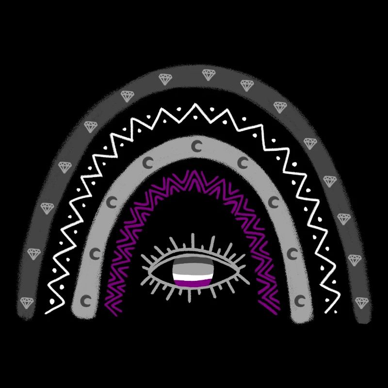 Mois de la fierté LGBT Asexuel Arc-en-ciel As Pride