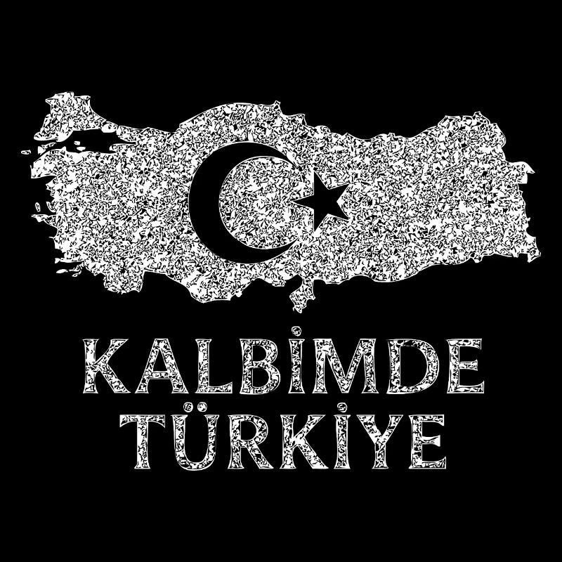 Kalbimde Drapeau de la Turquie