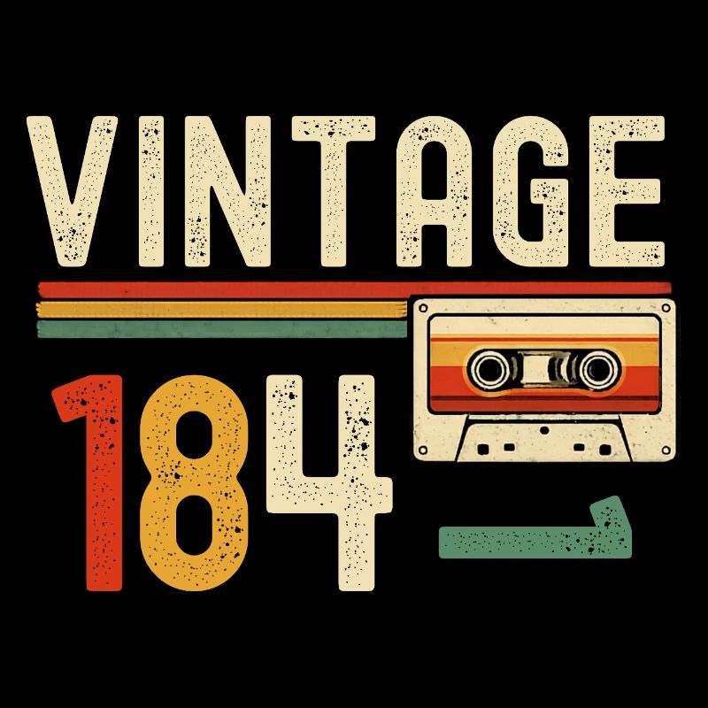 Vintage 84 Cassette Retro