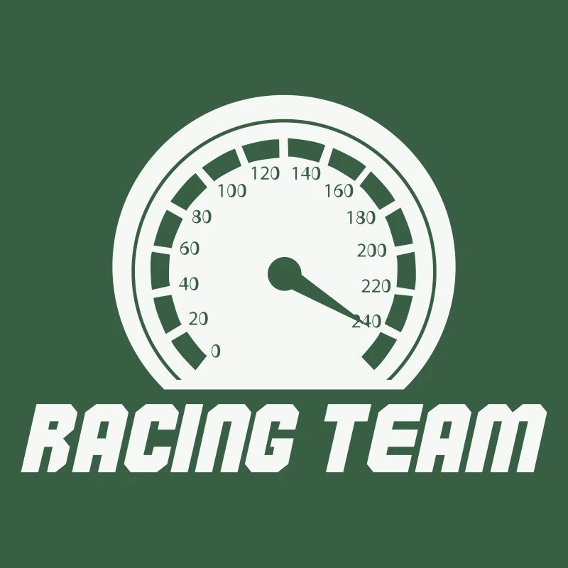 Racing Team Speedometer Emblem