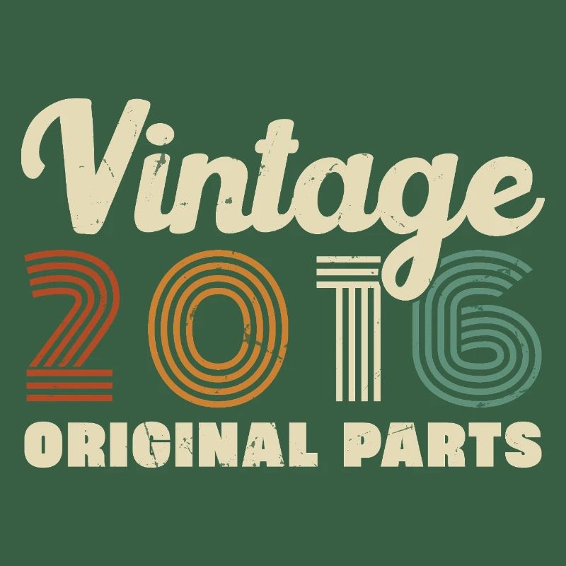 2016 Vintage Retro Geburtstagsgeschenk