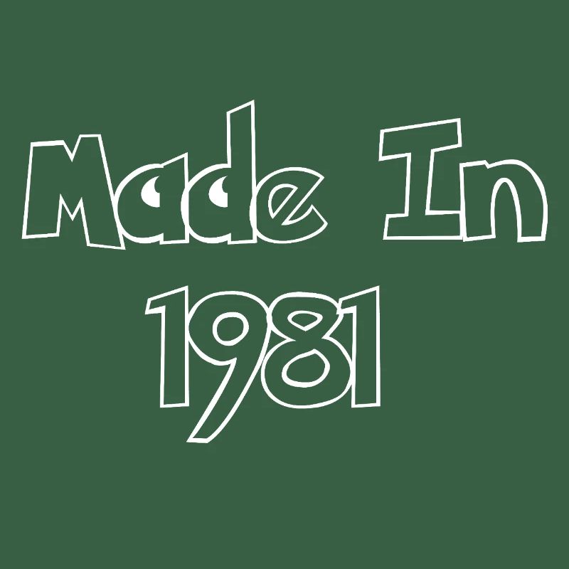 Made 1981 – Retro Typography