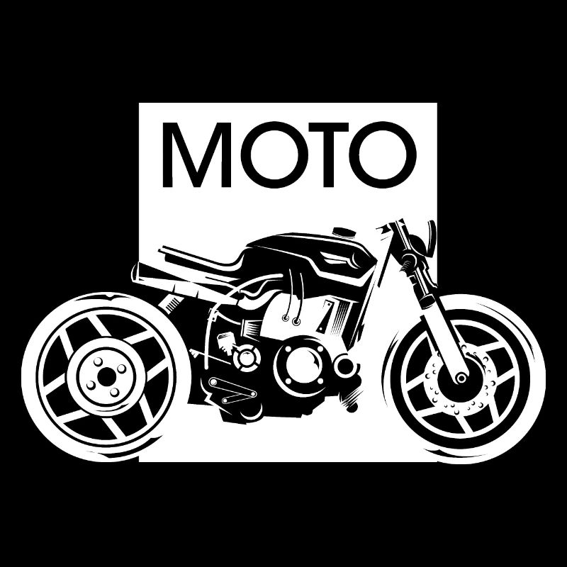 Moto Graphic Garage Custom Workshop Biker Motorcycle