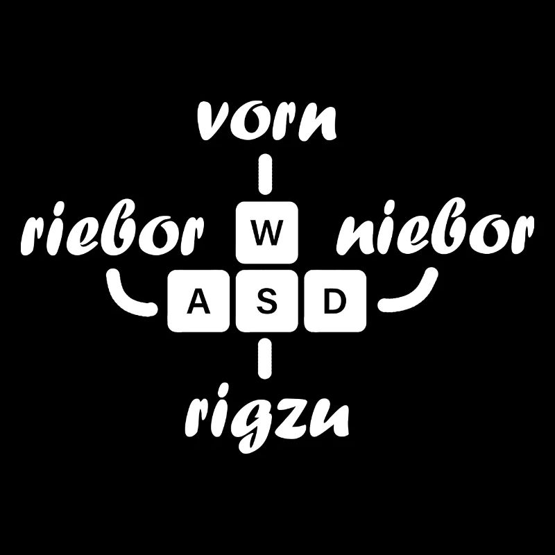 Gamer Nerd Sächsischer Dialekt WASD Ossi Gamer
