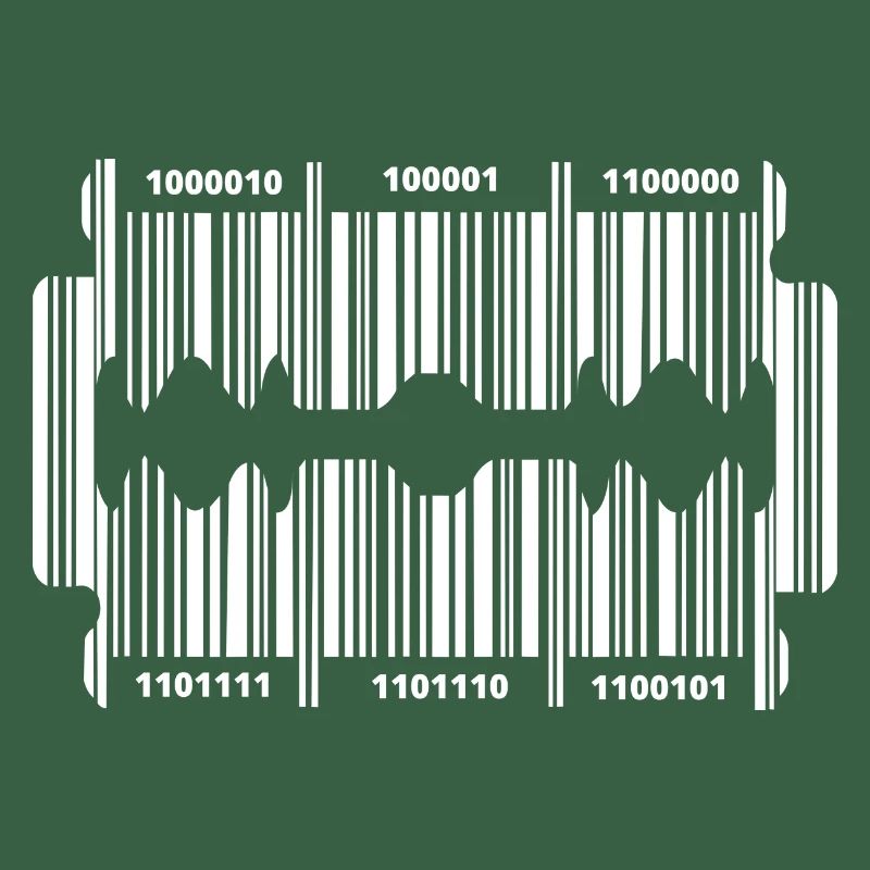 Razor blade with code