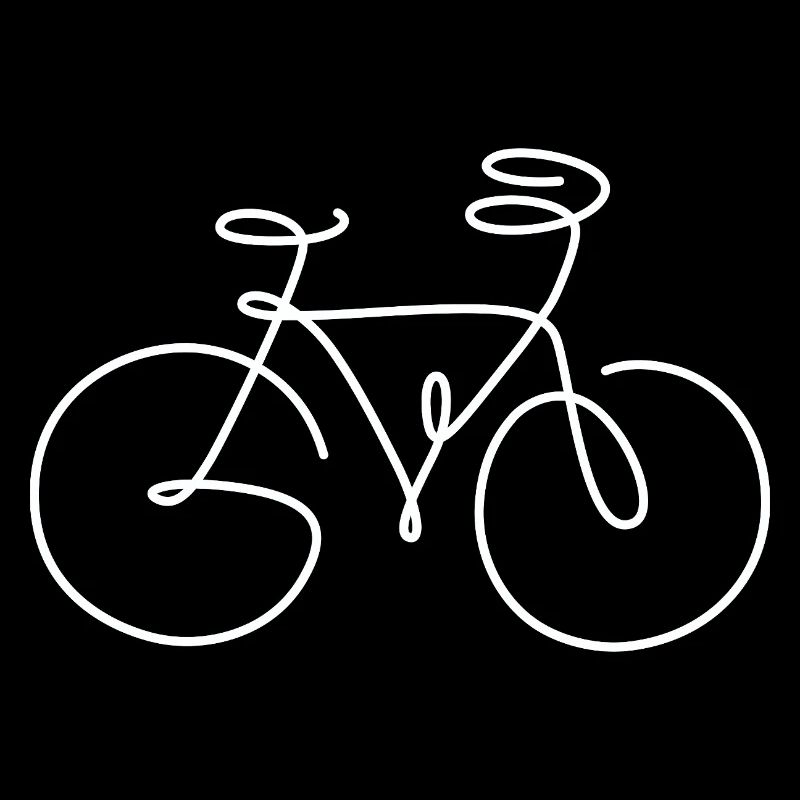Design de Vélo Minimaliste Ligne Blanche