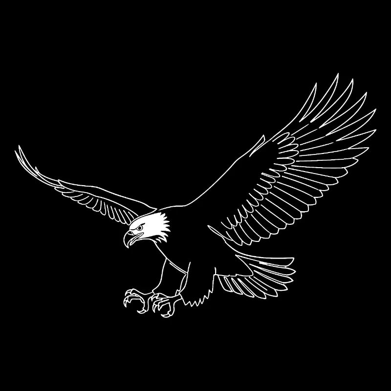 Minimalist Eagle Silhouette Freedom USA Bird