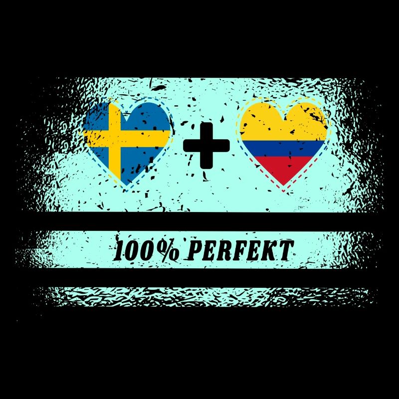 Colombie et Suède 100% parfait / cadeau