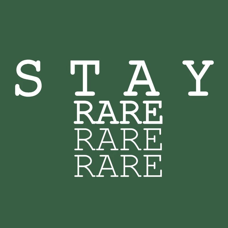 Conception triple texte Stay Rare