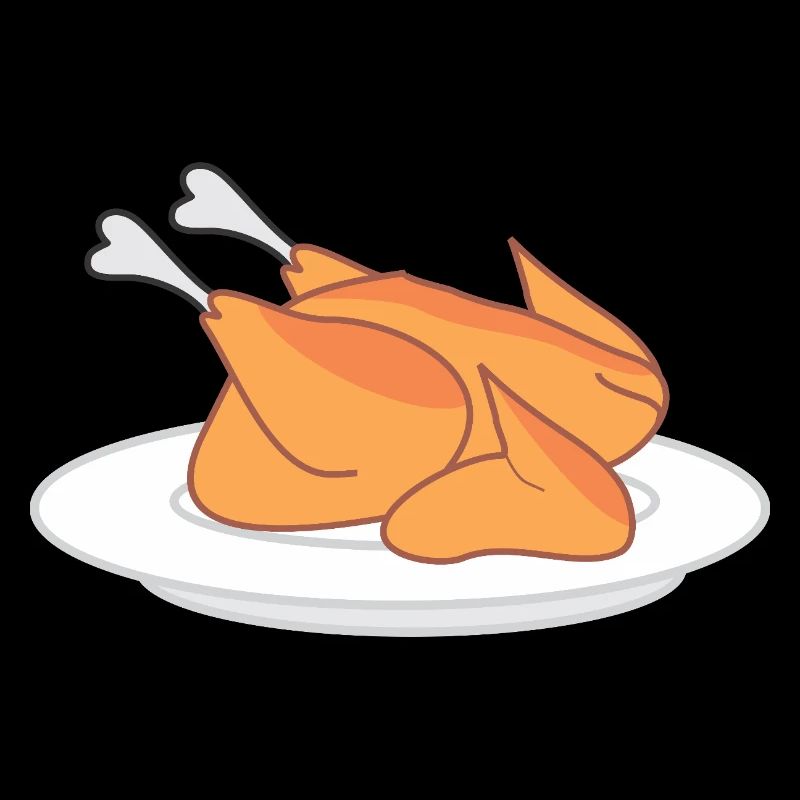 Whole chicken on a plate – for chicken lovers