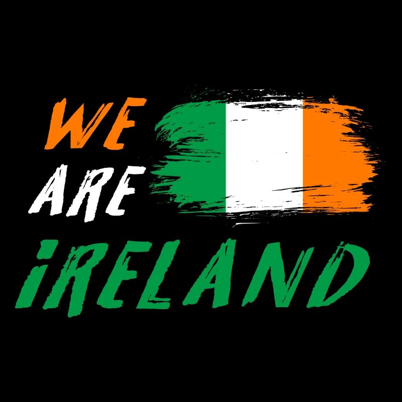 we are Ireland flags design