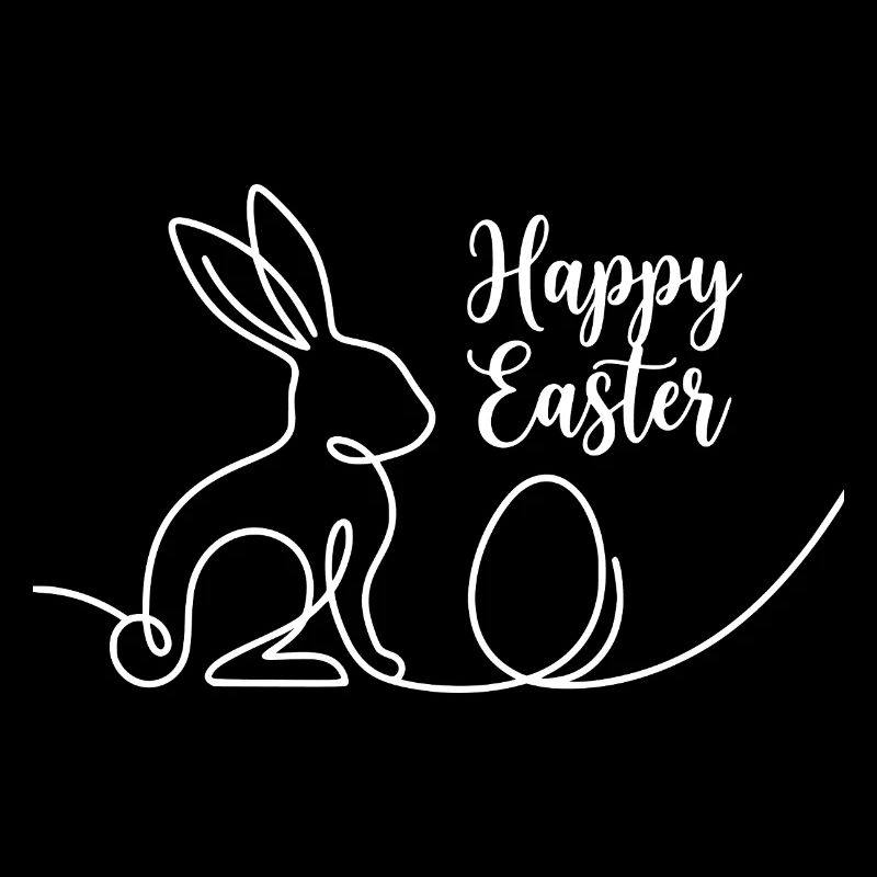 Joyeuses Pâques, Chemise de Pâques Un lapin mignon
