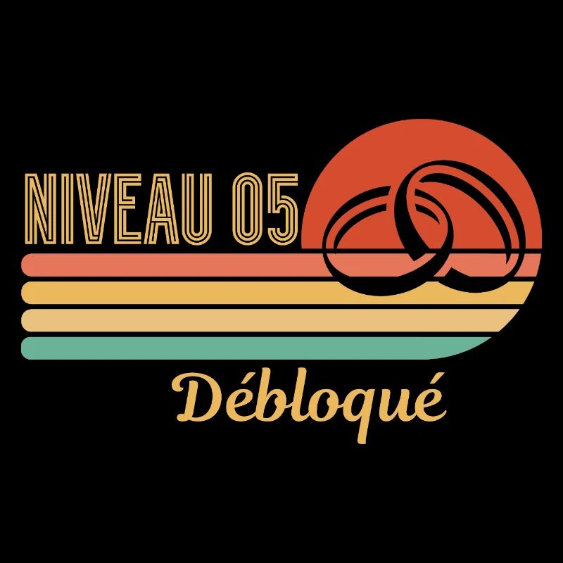 Level 05 Freigeschaltetes Retro-Grafikdesign