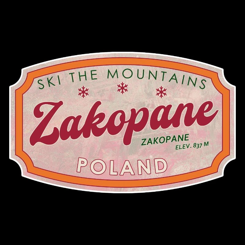 Zakopane Poland Schneeski-Bergabzeichen
