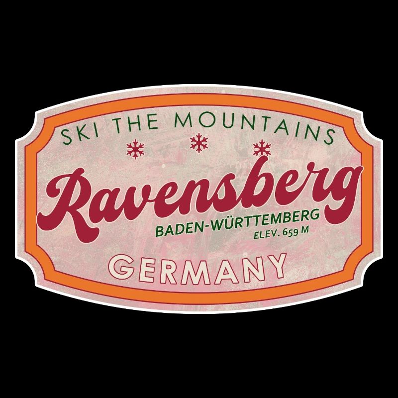 Ravensberg Alpine Ski Vintage Abzeichen