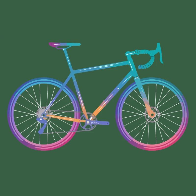 Conception de vélo de cyclisme dégradé