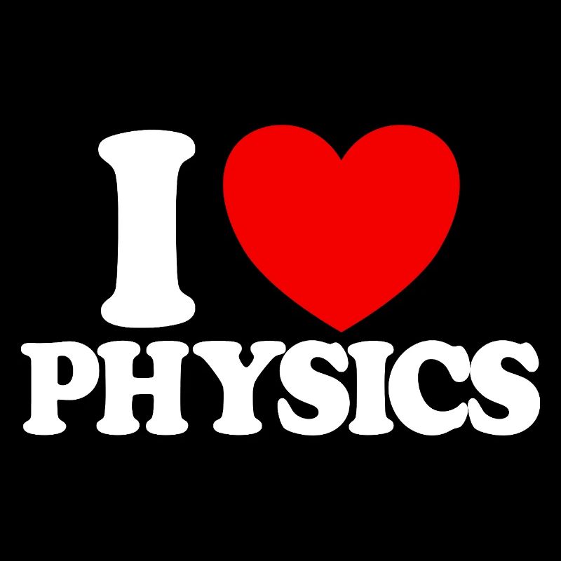 I Love Physics (Red Heart) Funny Physics