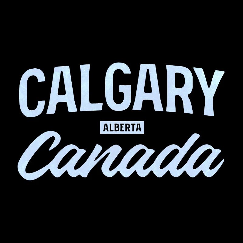 Calgary, Alberta, Canada – Design de ville rétro