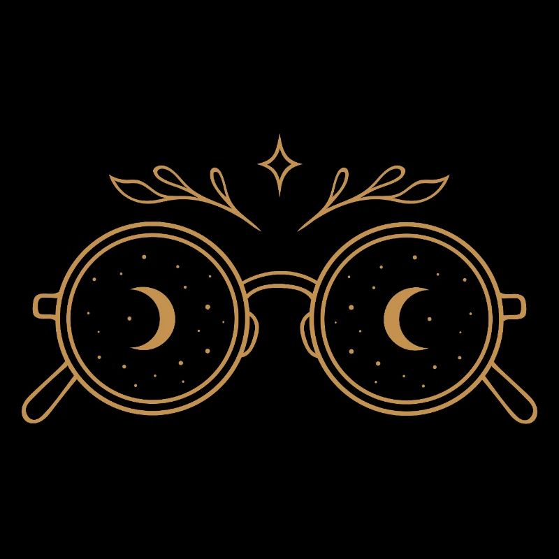 Witchy Glasses with Moons - Midsummer Magic