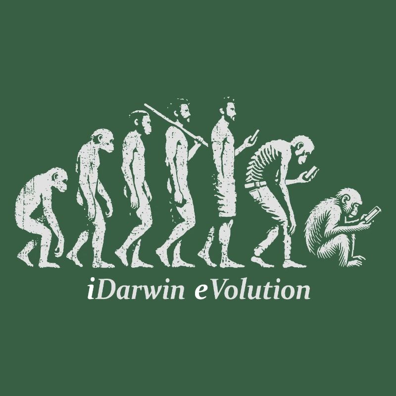 Die Evolution des Silhouettendesigns der Menschheit