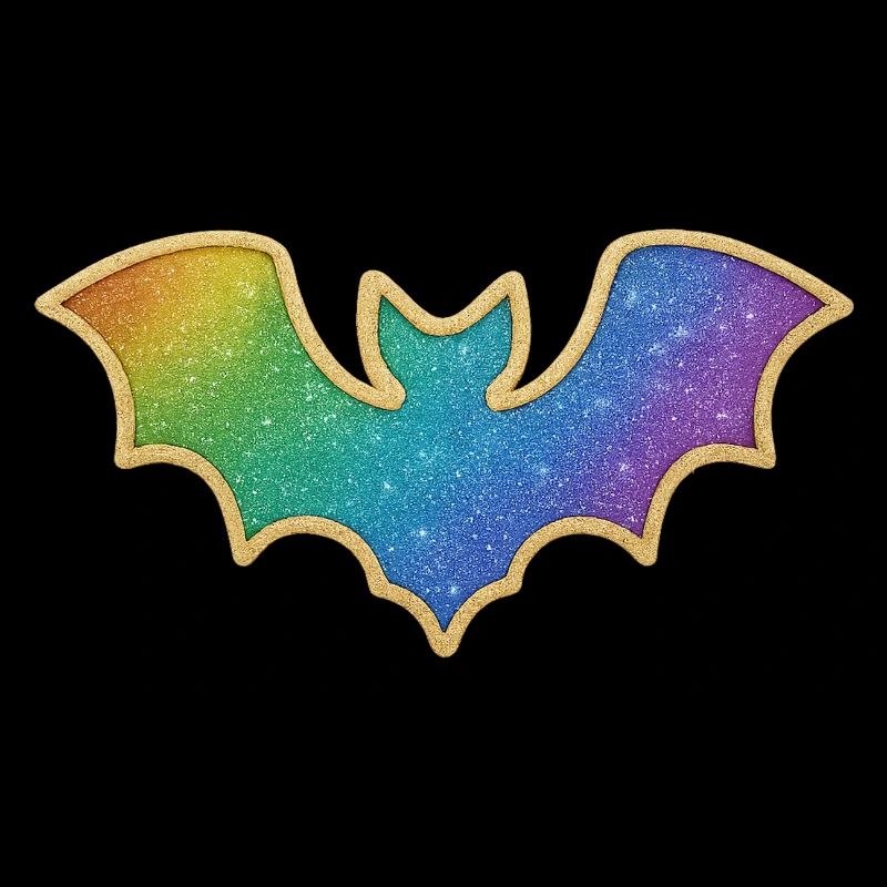 Rainbow Bat Glitter