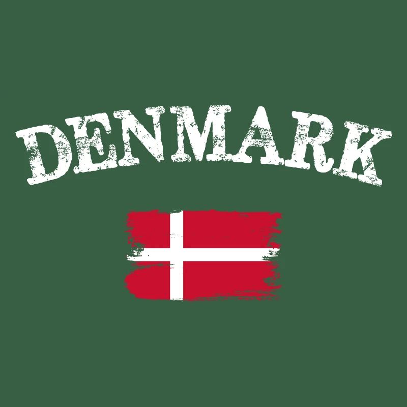 Drapeau brossé du Danemark
