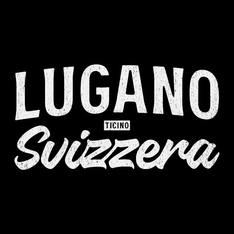 Lugano Svizzera Vintage Script